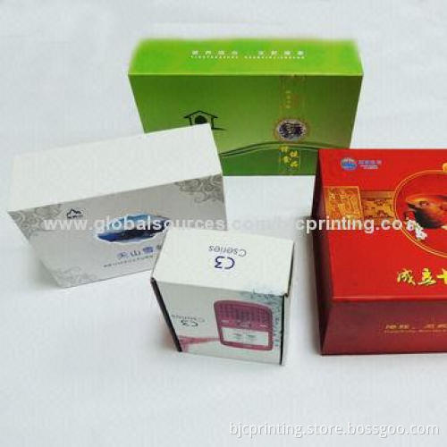 Cosmetic box printing service, perfect bound, hard cover